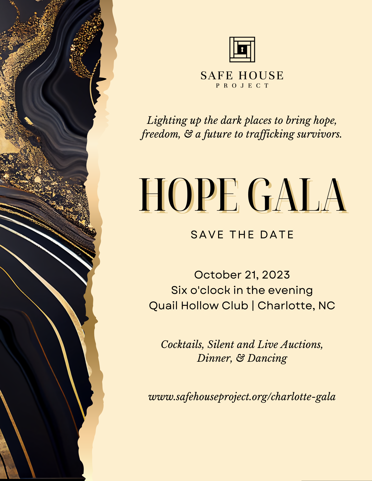 Charlotte Hope Gala Safe House Project Event