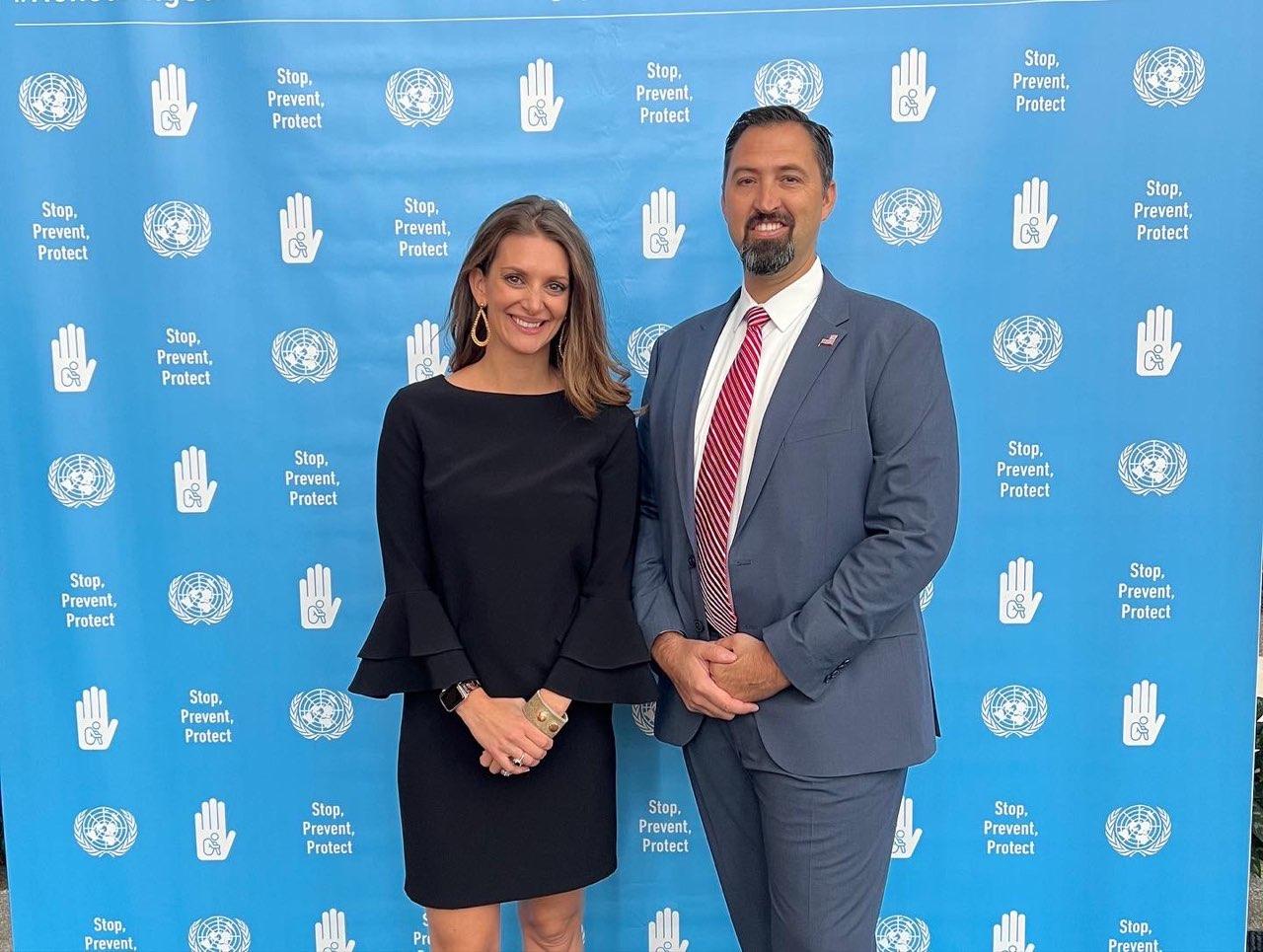 Bill & Kristi at the United Nations