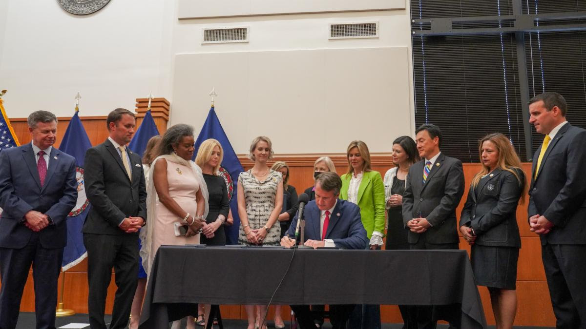 Governor Glenn Youngkin Signs Legislation to Combat Trafficking